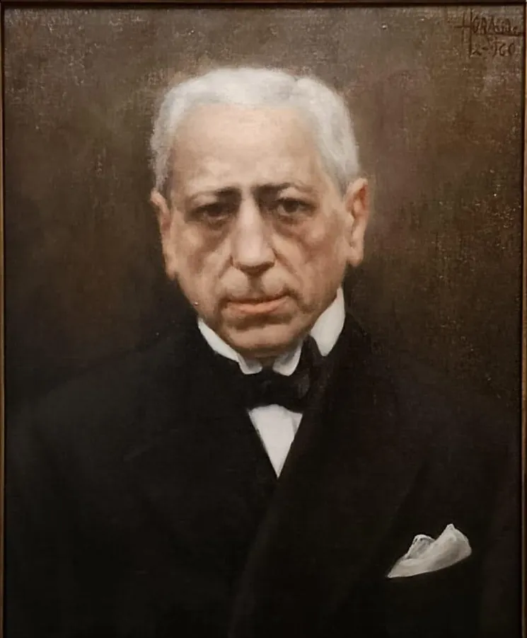 Retrato de caballero al óleo — después de la restauración · restauración de cuadros